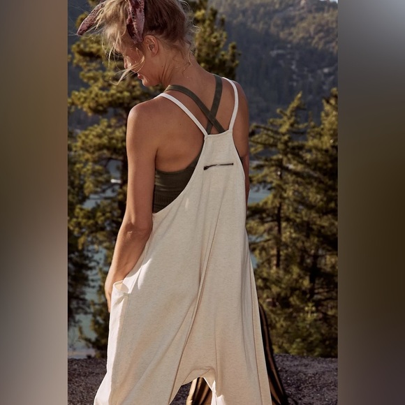 Free people Movement Hot Shot Onesie Jumpsuit Butter Yellow size XL NWOT - Picture 3 of 10